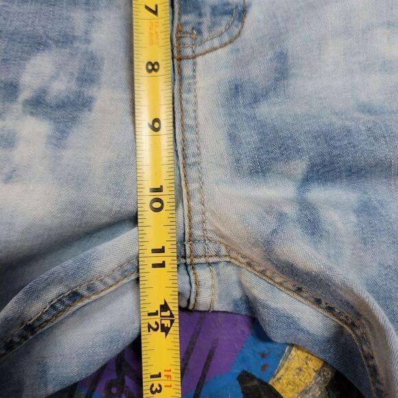 Urban Chic skinny jeans size 9 - custom in-house reverse tie-dye light blue - Picture 5 of 9